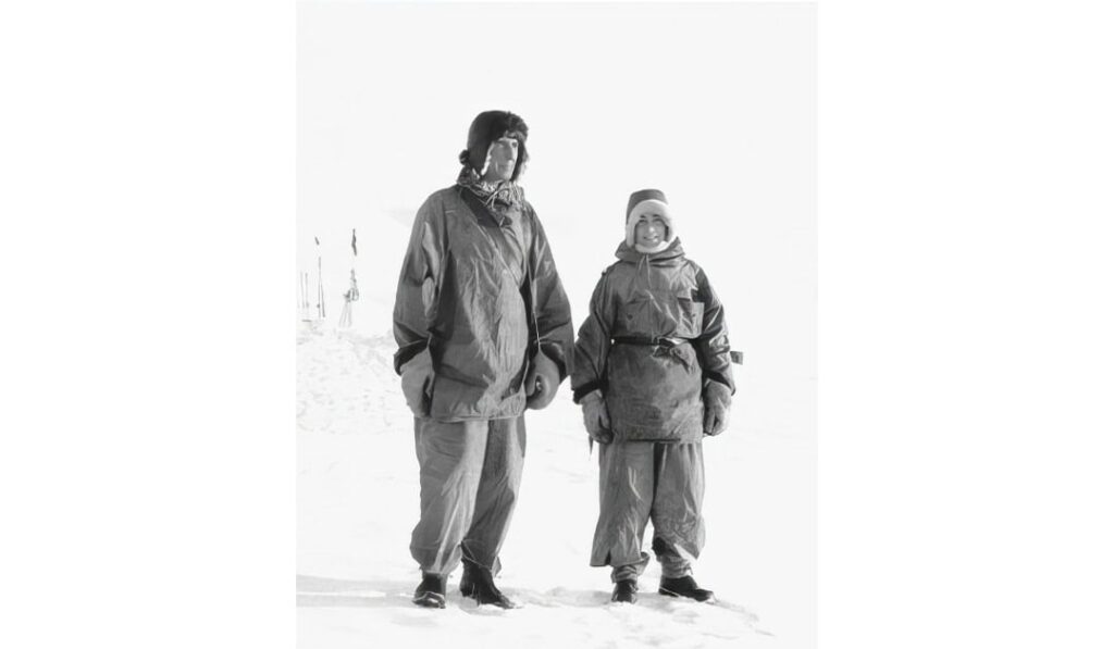 Christiane Ritter and her husband in the Arctic